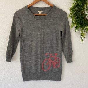 “Winter Clearance” J. Crew Gray Merino Wool Sweater